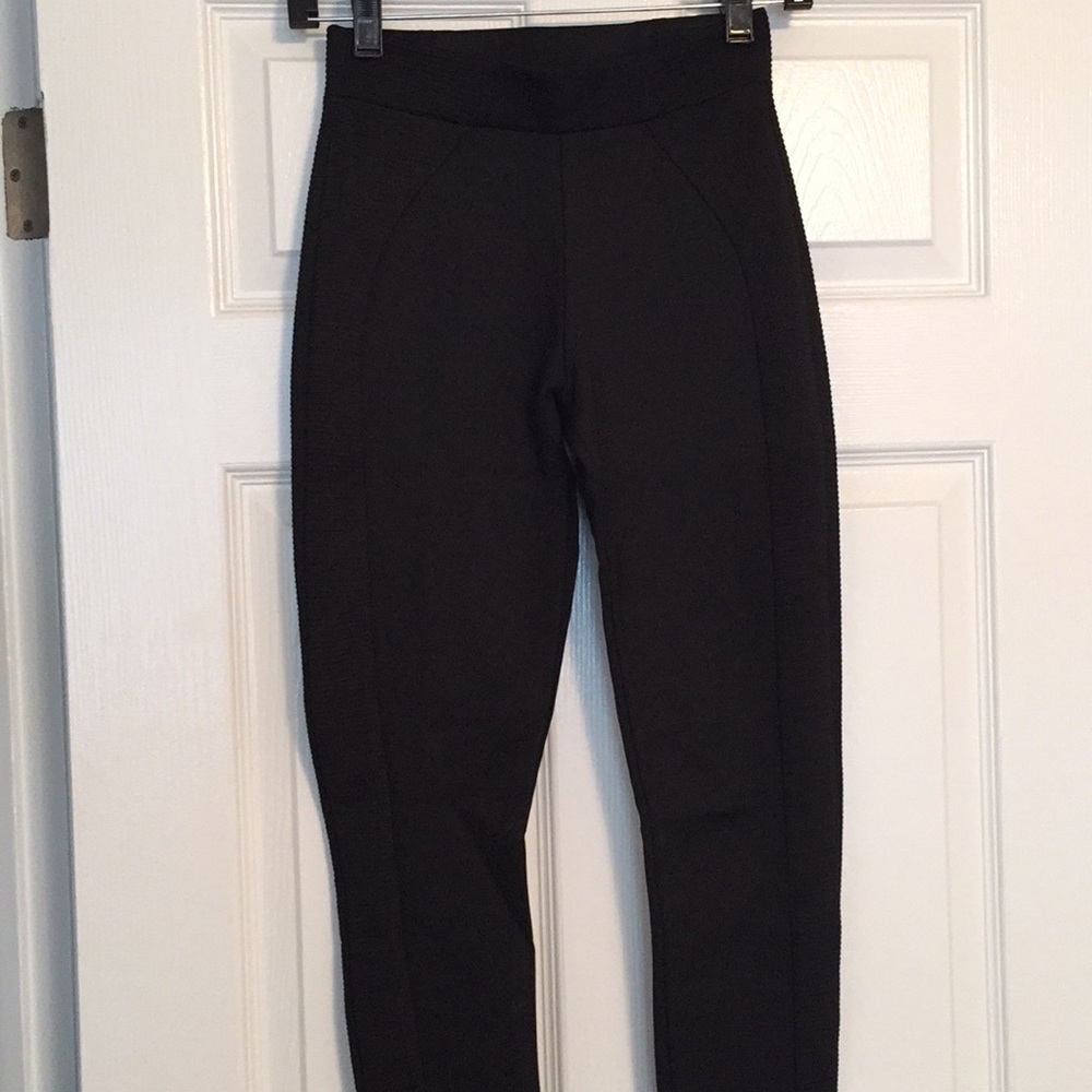 Zara moto- style black legging, XS